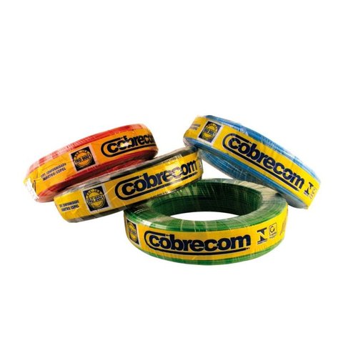 Cabo Flexível com até 750V 2,5mm amarelo 100 metros Cobrecom