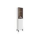 Ver imagem 1 de Paneleiro de Cozinha Alpha 2509 C/ 2 Portas (1 C/ Vidro Canelado) 50cm Branco - Carraro