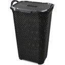 Ver imagem 1 de Kit C/ 2 Cesto de Roupas Rattan Tampa Basculada com Alça 50l