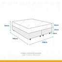 Ver imagem 3 de Cama Box com Colchão de Molas Ensacadas Ortobom Airtech Bege Queen 158cm