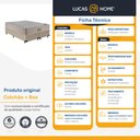 Ver imagem 7 de Cama Box com Colchão de Molas Ensacadas Ortobom Airtech Bege Queen 158cm