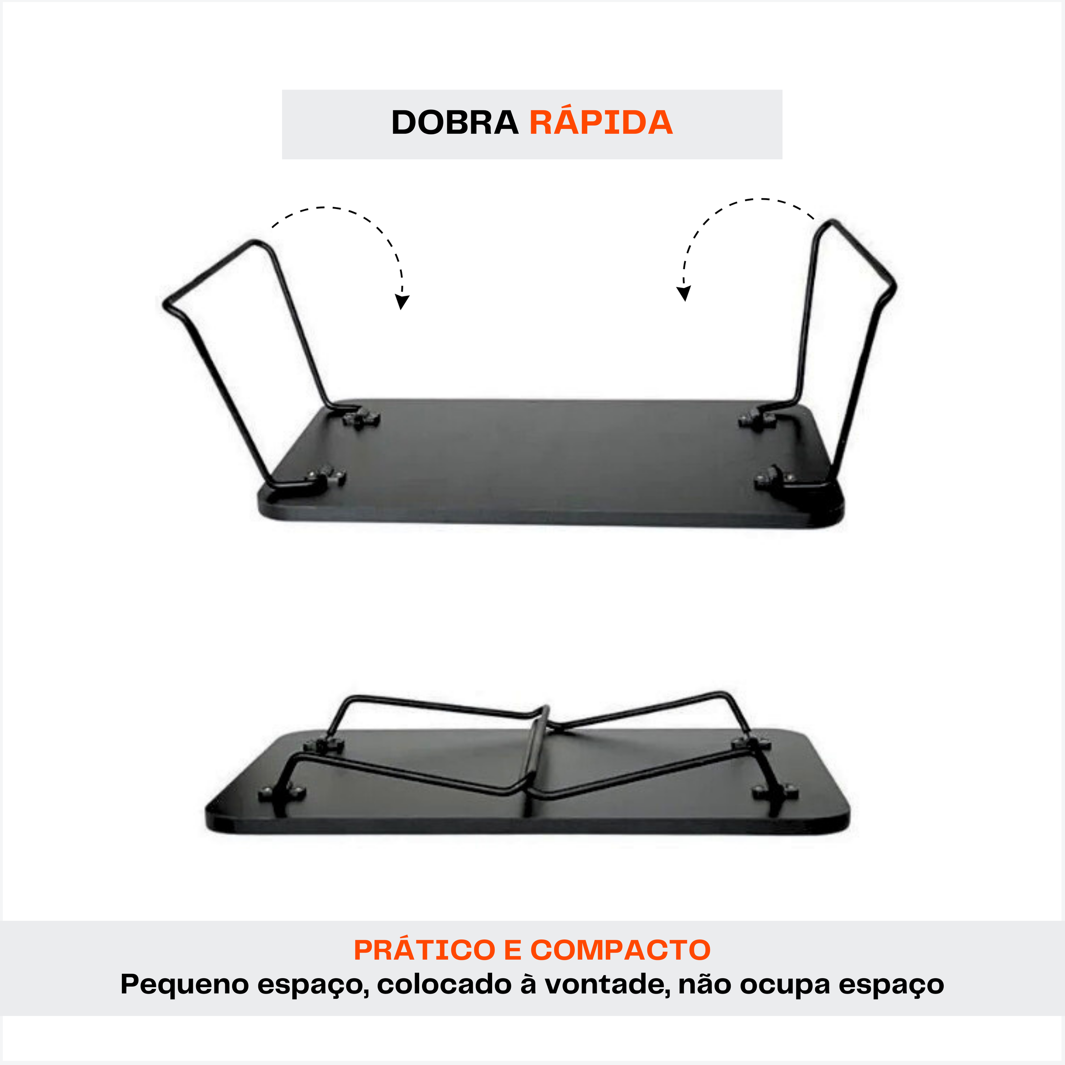 Mesa de Colo Portátil Suporte para Notebook Apoio para Estudo Leitura - 6