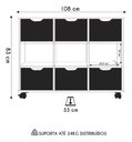 Ver imagem 3 de Nicho Organizador Branco com 6 Gavetas Brancas 1478 Qmovi