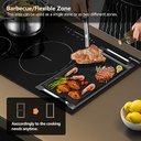 Ver imagem 3 de Cooktop Elétrico Amzchef 36" de Indução com 5 Bocas e 7400w (preto)