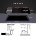 Ver imagem 2 de Cooktop Elétrico Amzchef 36" de Indução com 5 Bocas e 7400w (preto)