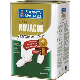Tinta Novacor acrílico piso 18L amarelo demarcação Sherwin Williams - 1