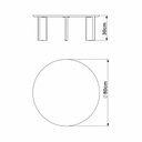 Ver imagem 3 de Mesa de Centro Orgânica Chanfrado Pé Madeira Complementos