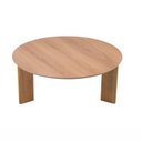Ver imagem 2 de Mesa de Centro Orgânica Chanfrado Pé Madeira Complementos