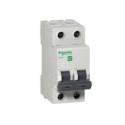 Disjuntor bipolar Easy9 10A curva B Schneider - 1