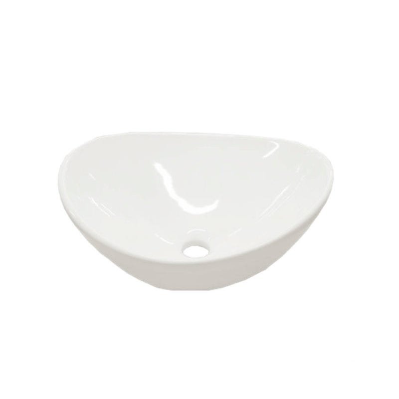 Menor preço em Cuba de apoio oval 39x33cm branca Alterna