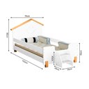 Ver imagem 3 de Cama C/ Colchão Infantil Alegra Branca e Amêndoa Branco