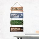 Ver imagem 2 de Placas Senhor dos Anéis Terra Média Decorativa