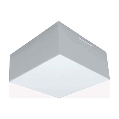 Plafon Quadrado para 2 Lâmpadas E27 Valencia 21x21cm Branco Tualux