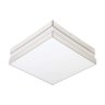 Plafon Quadrado para 2 Lâmpadas E27 20W Bilbão 26x26cm Espelho Branco Tualux - 1