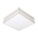 Ver imagem 1 de Plafon Quadrado para 2 Lâmpadas E27 20W Bilbão 26x26cm Espelho Branco Tualux