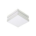 Ver imagem 1 de Plafon Quadrado para 1 Lâmpada 20w Bilbão 18x18cm Espelho Branco Tualux
