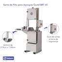 Ver imagem 2 de Serra Fita Gural Brt 40 Aço Inox 1,5 Cv 220v Lâmina 3,15m Açougue e Frigorífico