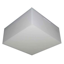 Plafon 18x18cm para 1 Lâmpada Valencia Acrílico Jateado Tualux - 1