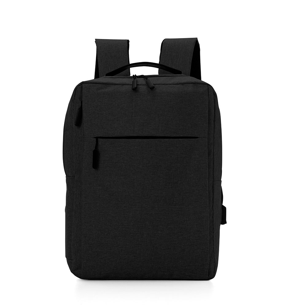 Mochila para Notebook em Poliéster com 2 Bolsos Frontais com Ziper- Brava - 2