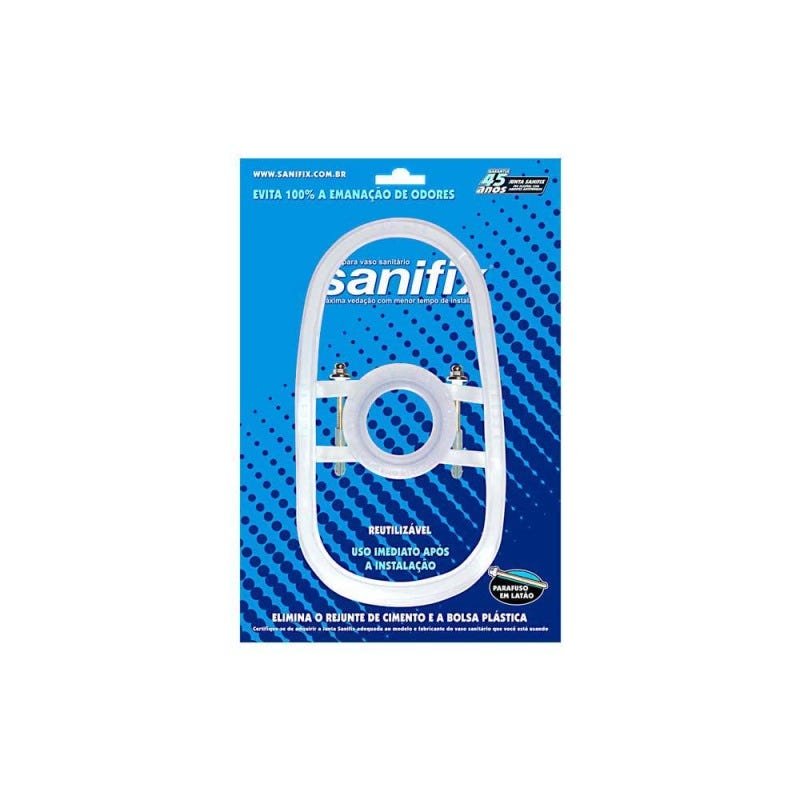 Kit junta de vedação Deca Ravena para vaso com caixa acoplada branco Sanifix - 1