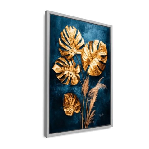 Quadro Costela de Adao: Moldura Branca/ 40x60