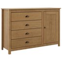 Ver imagem 1 de Cômoda Quarto 125cm 1 Porta 4 Gavetas Madeira Maciça Lazio Freijó F07 - Mpozenato