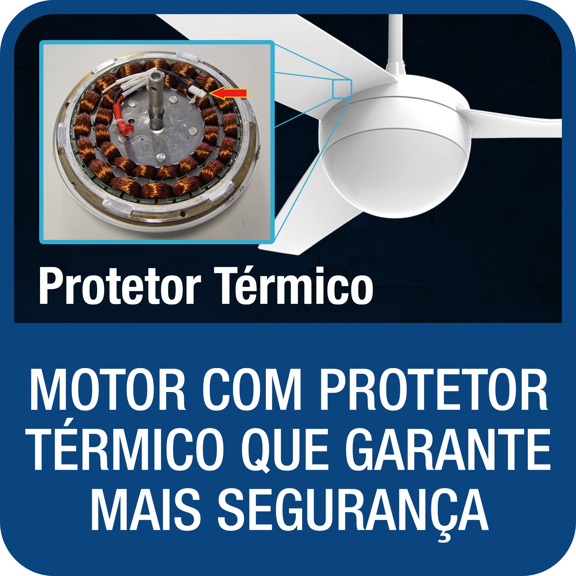 Ventilador de Teto Aliseu Jet - com Controle de Parede 220v - 7