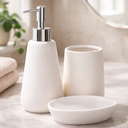 Ver imagem 2 de Kit Lavabo Banheiro Porta Sabonete Líquido Escova Pia / 903