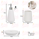 Ver imagem 3 de Kit Lavabo Banheiro Porta Sabonete Líquido Escova Pia / 903