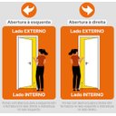 Ver imagem 3 de Porta Interna Montada Branca 60x210 Esquerda