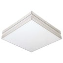 Ver imagem 1 de Plafon Quadrado para 4 Lâmpadas 20w Bilbão 36x36cm Espelho Branco Tualux