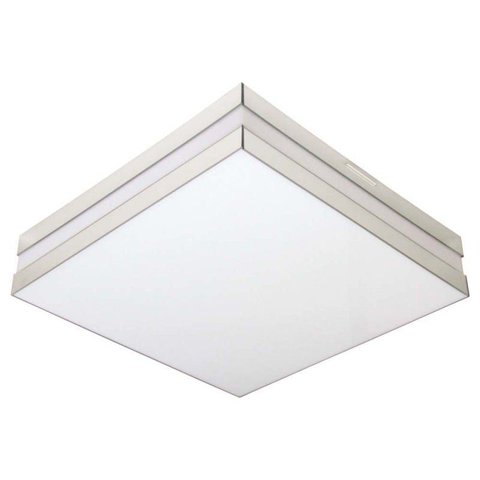 Plafon Quadrado para 4 Lâmpadas 20w Bilbão 36x36cm Espelho Branco Tualux