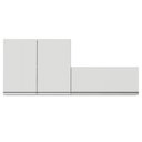 Ver imagem 1 de Conjunto Área Serviço 2 Armários Aéreos MDF Branco Madesa