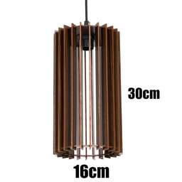 2 Luminárias Pendente Imbuia - 2