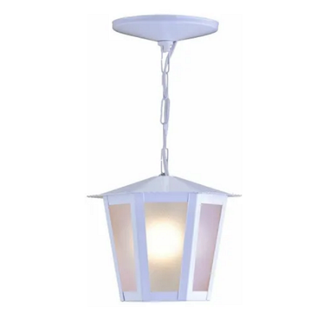 Pendente de aço Campinas pequeno para 1 lâmpada 20W branco Ideal