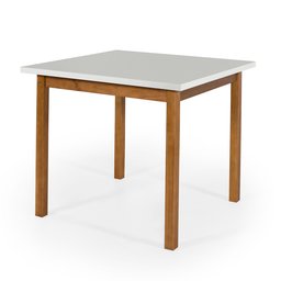 Mesa Linha Elisa Tamanho 90x90cm 4 Lugares Tampo Mdf:off White - 2