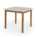 Ver imagem 2 de Mesa Linha Elisa Tamanho 90x90cm 4 Lugares Tampo Mdf:off White