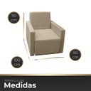 Ver imagem 6 de Poltrona Retrátil Cama Confortável de Linho Luiza