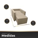 Ver imagem 5 de Poltrona Retrátil Cama Confortável de Linho Luiza