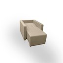 Ver imagem 3 de Poltrona Retrátil Cama Confortável de Linho Luiza