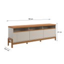 Ver imagem 3 de Rack 1.9 Elegance para Tv até 75 Polegadas 1 Porta 2 Gavetas Off White/jequitibá - Lukaliam
