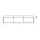 Ver imagem 4 de Rack 1.9 Elegance para Tv até 75 Polegadas 1 Porta 2 Gavetas Off White/jequitibá - Lukaliam