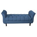 Ver imagem 1 de Recamier Grecia Decorativa 100cm Suede Azul Marinho - Montanaris Decor Md Montanaris Decor