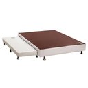 Ver imagem 6 de Cama Box c/Auxiliar Casal: Colchão Paropas MasterPocket Esplêndido Bordô + Base CRC Courano Branco(1