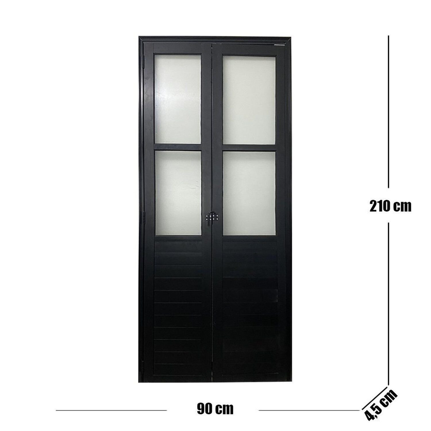 Porta Camarão Lambril com Vidro Linha Veneza 210x70 Abertura