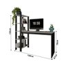 Mesa Escrivaninha Estudo Artemis Home Office com Prateleiras Cor Branco - 6