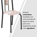 Ver mais imagens de Conjunto Sala de Jantar com 6 Cadeiras Lívia Preto/Bege
