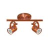 Spot de Sobrepor Zeus para 2 Lâmpadas Trilho Redondo Cobre Spot Line - 1