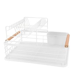Escorredor de Louças Duplo 2 Andares 44x31x24cm - Branco - 4