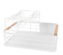 Ver imagem 4 de Escorredor de Louças Duplo 2 Andares 44x31x24cm - Branco